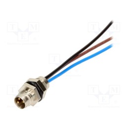 1 pcs x MOLEX - 120031-0004 - Connector: M8, male, PIN: 3, with leads, socket, Nano-Change, 3A