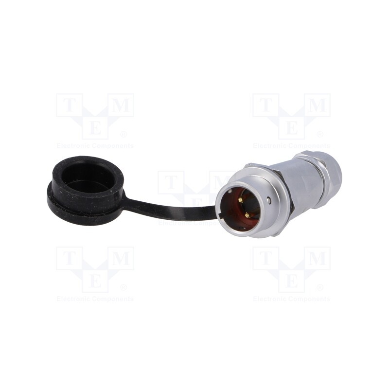 1 pcs x WEIPU - SF1211/P2I - Plug, SF12, male, PIN: 2, IP67, 4÷6.5mm, 13A, soldering, for cable