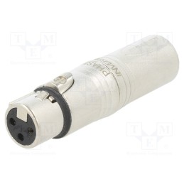 1 pcs x NEUTRIK - NA3FMX - ADAPTER XLRM XLRF 2-3 INVERTED