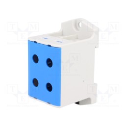 1 pcs x OUNEVA - VC05-0043 - Splice terminal: rail, 6÷95mm2, ways: 1, terminals: 4, blue, TS35
