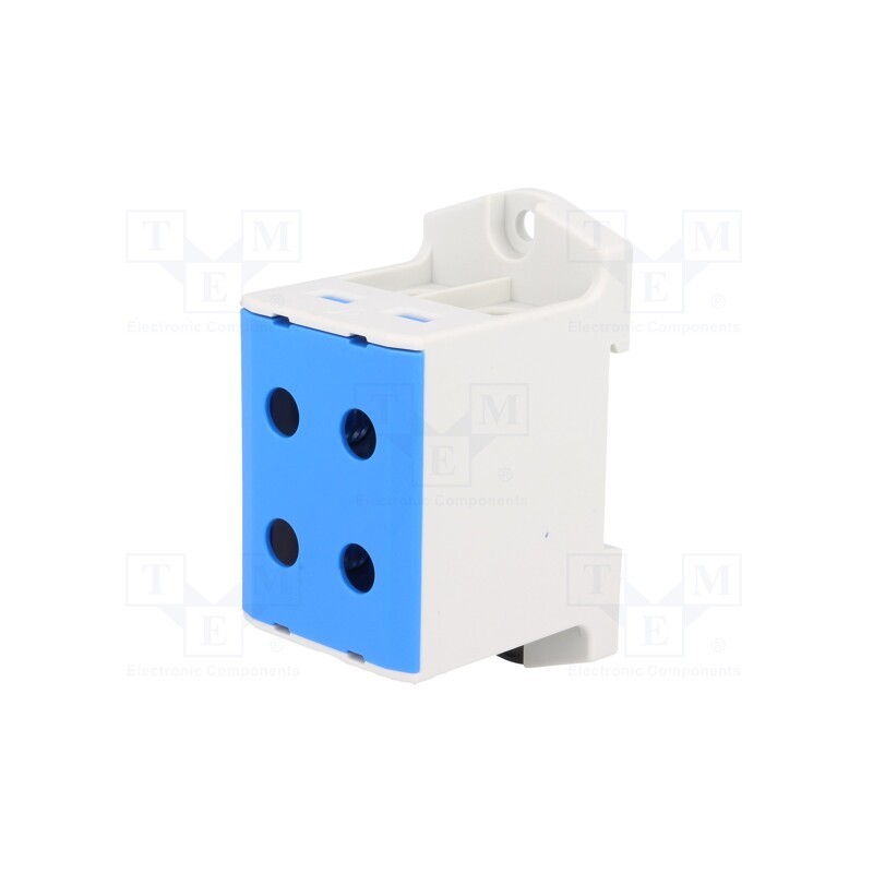 1 pcs x OUNEVA - VC05-0043 - Splice terminal: rail, 6÷95mm2, ways: 1, terminals: 4, blue, TS35