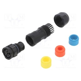 1 pcs x AMPHENOL LTW - CC-03BMFB-QL8APP - Connector: circular, female, plug, screw terminal, PIN: 3, X-Lok