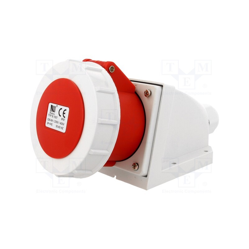 1 pcs x PAWBOL - B.1937 - Connector: AC supply 3-phase, socket, female, 32A, 400VAC, IP67