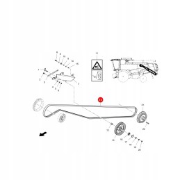 V-belt massey ferguson la344311151 original