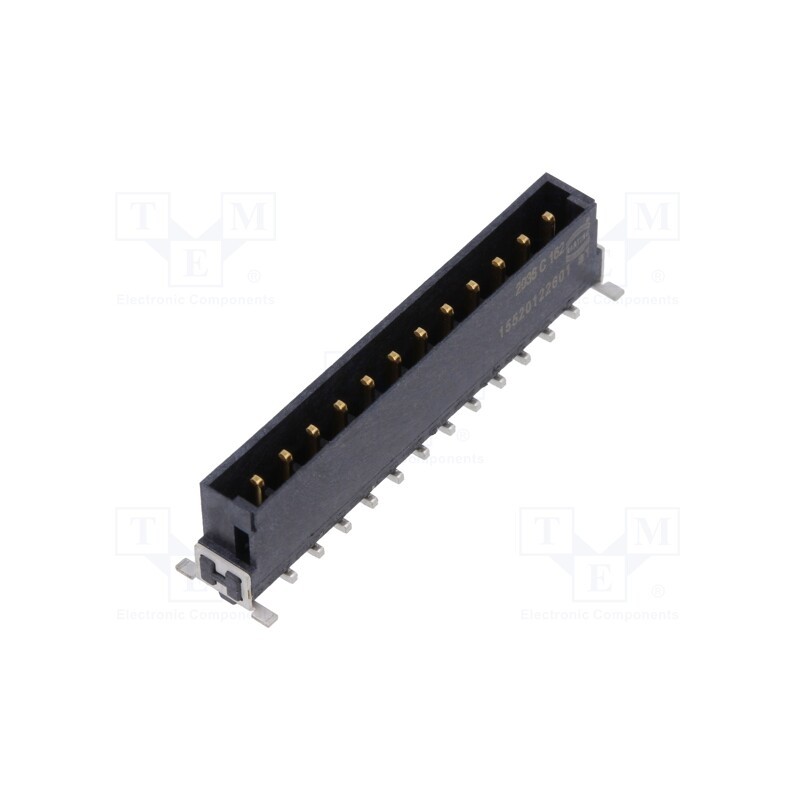 1 pcs x HARTING - 15520122601333 - Connector: PCB to PCB, male, PIN: 12, 2.54mm, har-flex® Power, 18A
