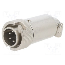 1 pcs x HIROSE - RM12BPE-6PH(76) - Connector: circular, RM,RM12, plug, male, straight, PIN: 6, 500V, 5A