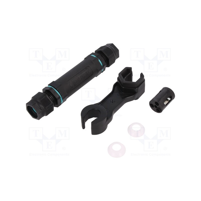 1 pcs x TECHNO - THR.400.S3D - Connector: AC supply, 5÷13mm, 4mm2, 450V, ways: 3, IP68, -40÷125°C