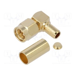 1 pcs x TE Connectivity - 1-1478923-0 - SMA R/A PLG S/CRMP RG58 GSS