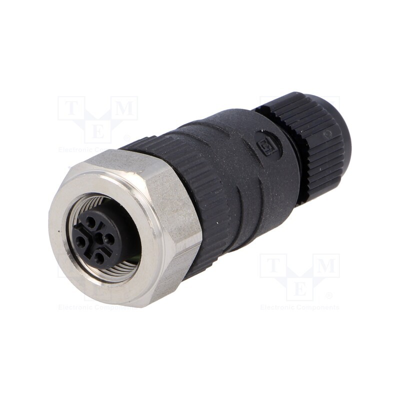 1 pcs x LUMBERG AUTOMATION - 18321 RKCN 4/7 - Plug, M12, PIN: 4, female, A code-DeviceNet / CANopen, for cable
