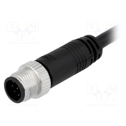 1 pcs x AMPHENOL LTW - M12A-08BMMM-SL8D01 - Plug, M12, PIN: 8, male, A code-DeviceNet / CANopen, 1m, IP68,IP69K