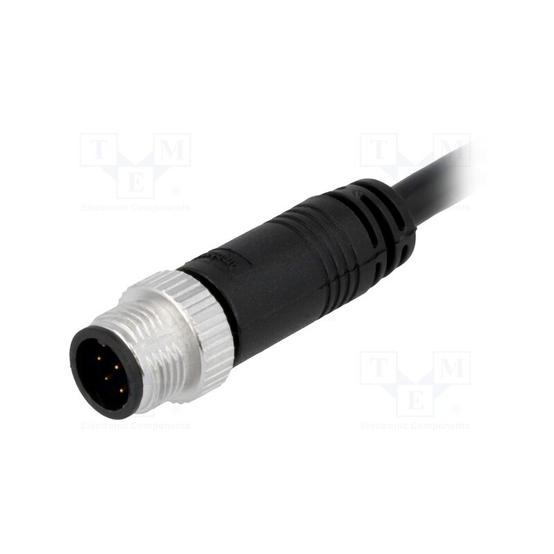 1 pcs x AMPHENOL LTW - M12A-08BMMM-SL8D01 - Plug, M12, PIN: 8, male, A code-DeviceNet / CANopen, 1m, IP68,IP69K