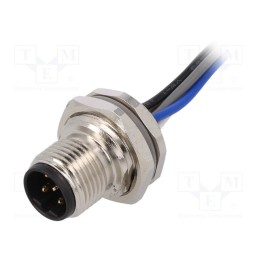 1 pcs x TE Connectivity - T4171010405-001 - Socket, M12, PIN: 5, male, B code-Profibus, cables, IP67, straight