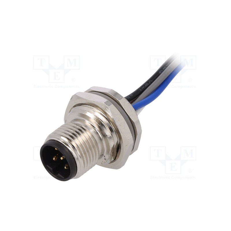 1 pcs x TE Connectivity - T4171010405-001 - Socket, M12, PIN: 5, male, B code-Profibus, cables, IP67, straight