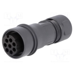 1 pcs x BULGIN - PXP6011/08S/CR/0709 - Connector: circular, plug, female, PIN: 8, w/o contacts, for cable
