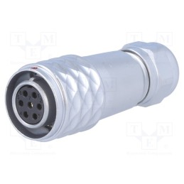 1 pcs x WEIPU - SF1210/S7I - Plug, SF12, female, PIN: 7, IP67, 4÷6.5mm, 5A, soldering, for cable
