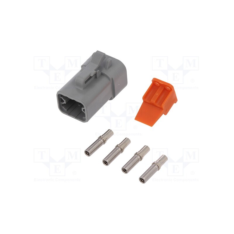 1 pcs x AMPHENOL - ATP06-4S-KIT01 - Connector: wire-wire, ATP, female, plug, for cable, PIN: 4, crimped
