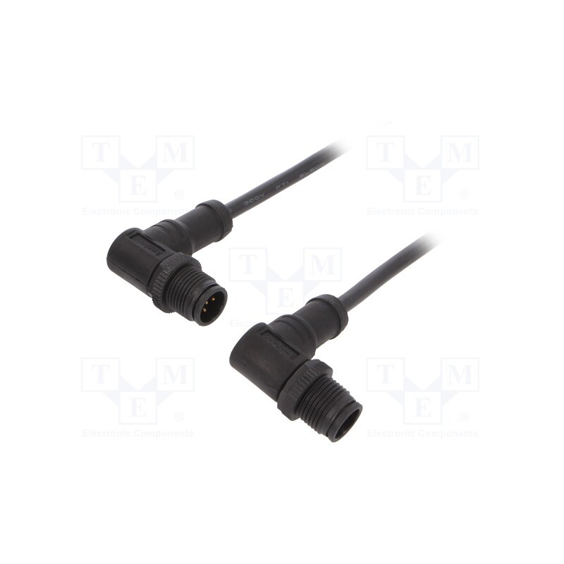 1 pcs x AMPHENOL LTW - MSBP05MR-SBPMR-SB001 - Cable: for sensors/automation, PIN: 5, M12-M12, B code-Profibus