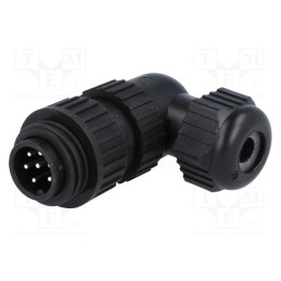 1 pcs x HIRSCHMANN - 934130100 CA 6 W LS - Connector: circular, plug, male, IP67, CA, PIN: 7(6+1), 6+PE, 250V