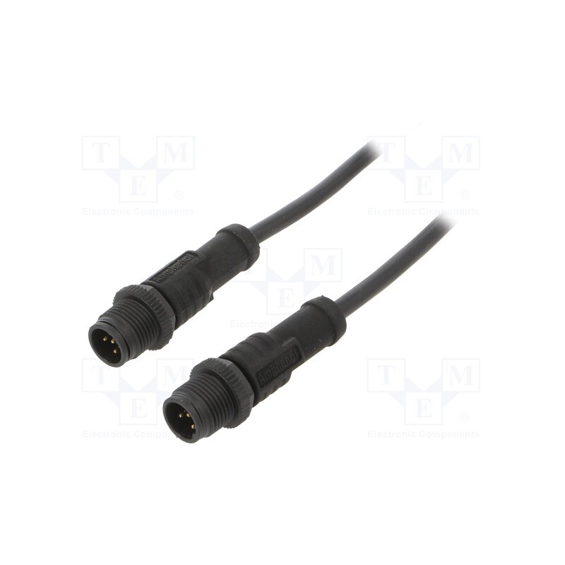 1 pcs x AMPHENOL LTW - MSBP05ML-SBPML-SB001 - Cable: for sensors/automation, PIN: 5, M12-M12, B code-Profibus