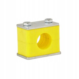 Single clamp 15mm yellow hydrolider