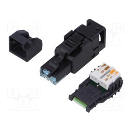 1 pcs x TELEGu00c4RTNER - J00026A3001 - Plug, RJ45, PIN: 8, Cat: 6a, unshielded, gold-plated, 5.5÷8.5mm