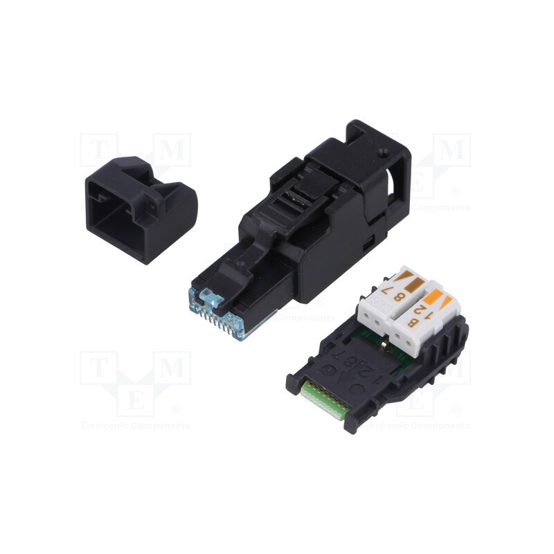 1 pcs x TELEGu00c4RTNER - J00026A3001 - Plug, RJ45, PIN: 8, Cat: 6a, unshielded, gold-plated, 5.5÷8.5mm