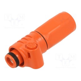 1 pcs x CONNFLY - DS1168-02-200FREYX - Plug, DC supply, female, PIN: 1, for cable, crimped, orange, 1kV