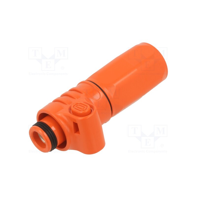 1 pcs x CONNFLY - DS1168-02-200FREYX - Plug, DC supply, female, PIN: 1, for cable, crimped, orange, 1kV