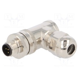 1 pcs x TE Connectivity - T4113412051-000 - Plug, M12, PIN: 5, male, B code-Profibus, for cable, screw terminal