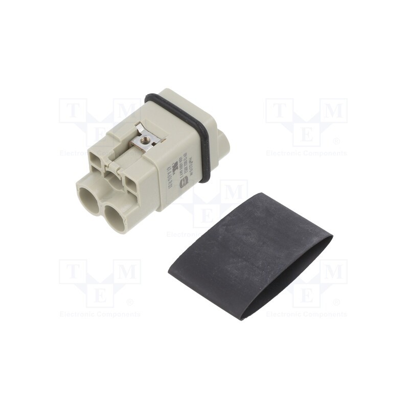 1 pcs x HARTING - 9120023052 - Connector: HDC, contact insert, male, Han Q, PIN: 3, 2P+PE, size 3A