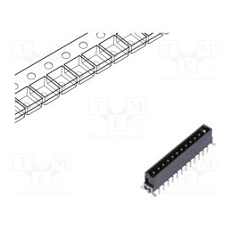 1 pcs x HARTING - 15520122701333 - Connector: PCB to PCB, male, PIN: 12, 2.54mm, har-flex® Power, 19A