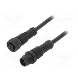 1 pcs x AMPHENOL LTW - MSBP05ML-SBPFL-SD001 - Cable: for sensors/automation, PIN: 5, M12-M12, B code-Profibus