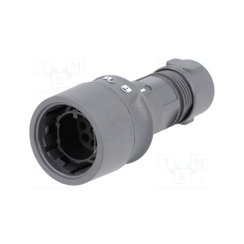 1 pcs x BULGIN - PXP6010/08P/CR/0709 - Connector: circular, plug, male, PIN: 8, w/o contacts, for cable
