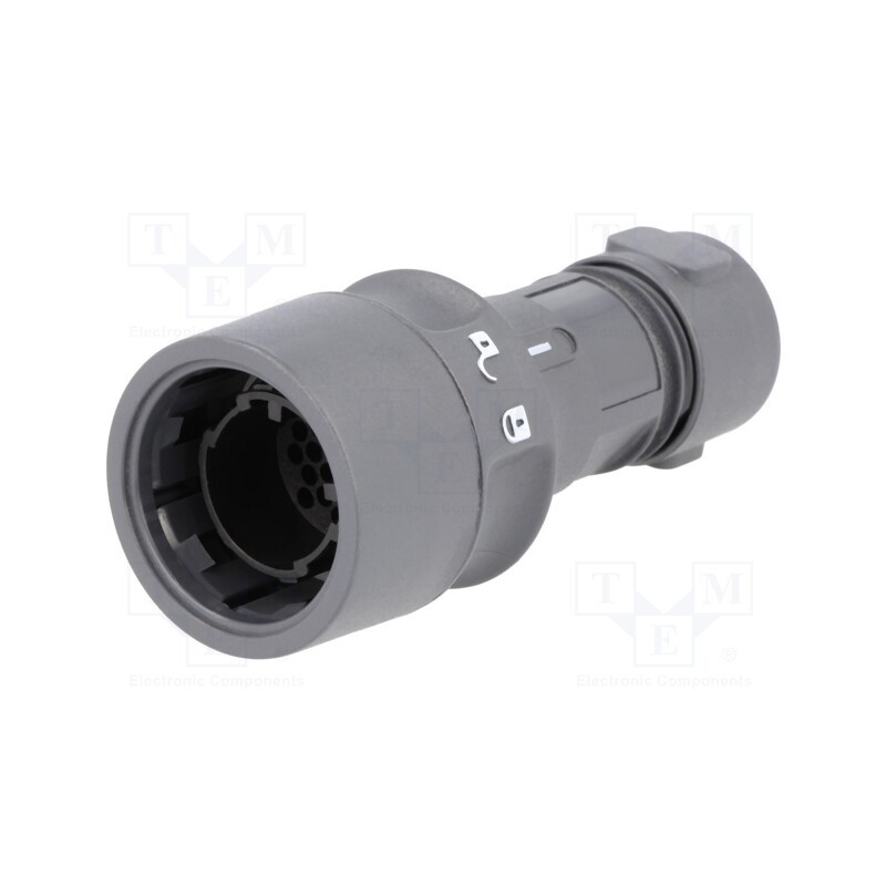 1 pcs x BULGIN - PXP6010/22P/CR/0910 - Connector: circular, plug, male, PIN: 22, w/o contacts, for cable