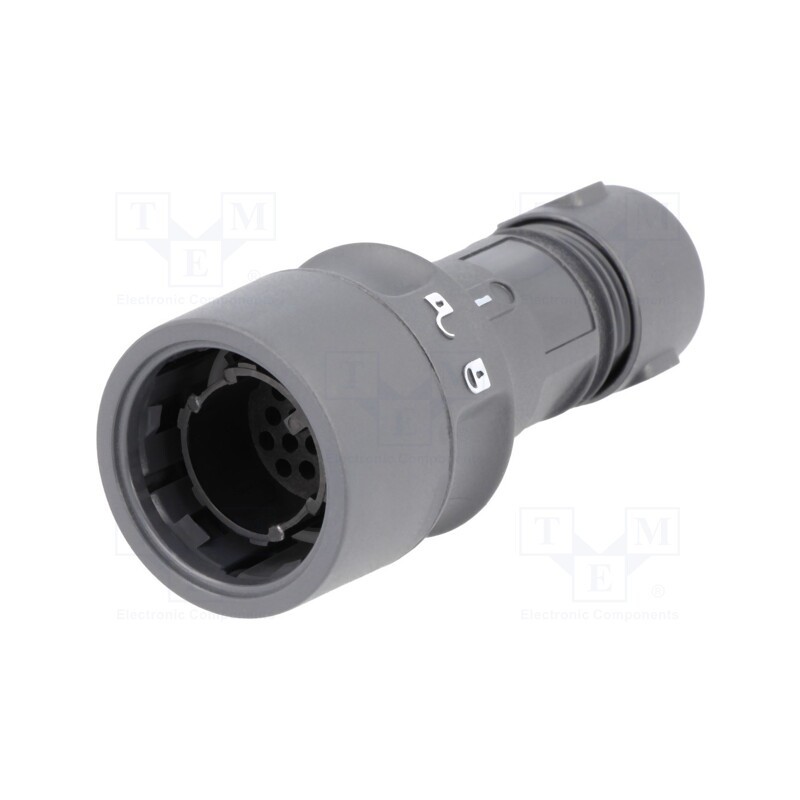 1 pcs x BULGIN - PXP6010/16P/CR/0910 - Connector: circular, plug, male, PIN: 16, w/o contacts, for cable