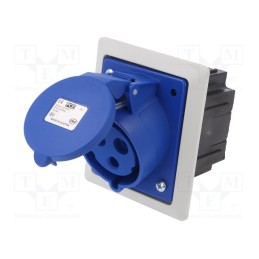 1 pcs x PCE - 423-6PKR - Connector: AC supply, socket, female, 32A, 400VAC, IEC 60309, PIN: 3