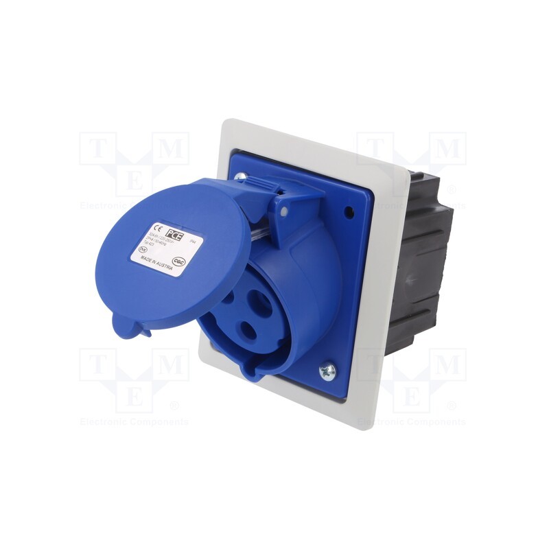 1 pcs x PCE - 423-6PKR - Connector: AC supply, socket, female, 32A, 400VAC, IEC 60309, PIN: 3