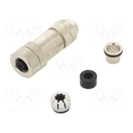 1 pcs x DEGSON ELECTRONICS - PBSH-M12A-04P-FF-SL7001-00A(H) - Plug, M12, PIN: 4, female, A code-DeviceNet / CANopen, for cable