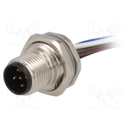 1 pcs x TE Connectivity - T4171010005-001 - Socket, M12, PIN: 5, male, A code-DeviceNet / CANopen, cables, IP67