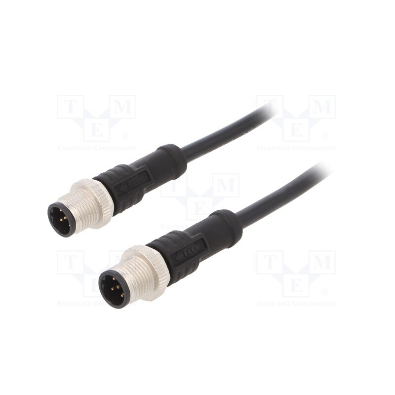1 pcs x AMPHENOL LTW - M12B05ML-12BML-SD001 - Cable: for sensors/automation, PIN: 5, M12-M12, B code-Profibus