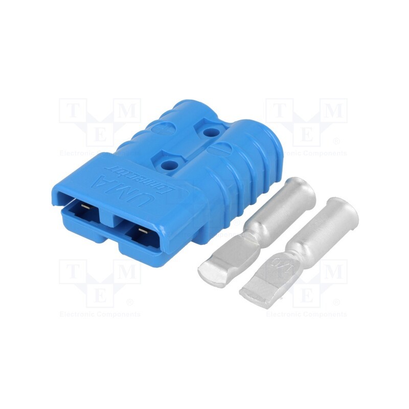 1 pcs x ENCITECH - 1130-0211-05 - Plug, wire-wire, hermaphrodite, PIN: 2, for cable, crimped, blue