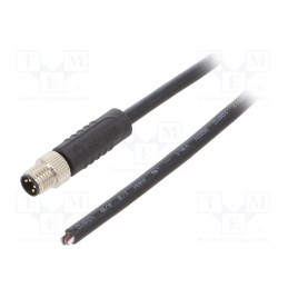 1 pcs x DEGSON ELECTRONICS - PM-M8A-04P-MM-SL7A01-00A(H) - Connector: M8, male, PIN: 4, straight, plug, 3A, IP65,IP67, 30V, 1m