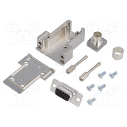 1 pcs x ENCITECH - DCRP09-DBS-CF65-CS80-K - D-Sub, PIN: 9, plug, female, soldering, for cable, black