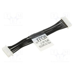 1 pcs x MOLEX - 151340700 - Plug, wire-board, female x2, PicoBlade™, PIN: 7, with leads, cables