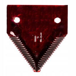 Serrated scythe knife 84x76x3mm john deere