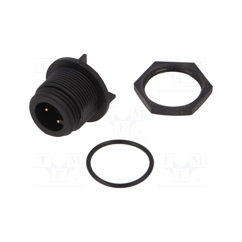 1 pcs x BULGIN - PX0413/03P/PC - Connector: circular, socket, male, PIN: 3, Buccaneer 400, IP68, 250V