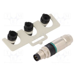 1 pcs x MURR ELEKTRONIK - 7000-08331-0000000 - Connector: M8, male, PIN: 3, straight, for cable, plug, Slimline, 4A