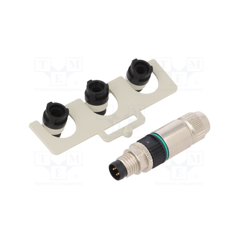 1 pcs x MURR ELEKTRONIK - 7000-08331-0000000 - Connector: M8, male, PIN: 3, straight, for cable, plug, Slimline, 4A