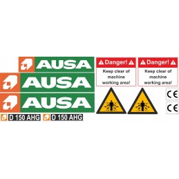 Stickers ausa d150 ahg dump truck sticker set