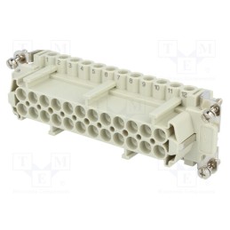 1 pcs x ILME - CNEF 24 T - Connector: HDC, female, CNE, PIN: 24, 24+PE, size 104.27, 16A, 500V